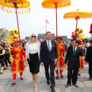 The Crown Prince and Crown Princess met with the representatives of the local authorities, the People’s Committee of Hue, at the UNESCO listed Hue Citadel. Photo: Lise Åserud, NTB scanpix  